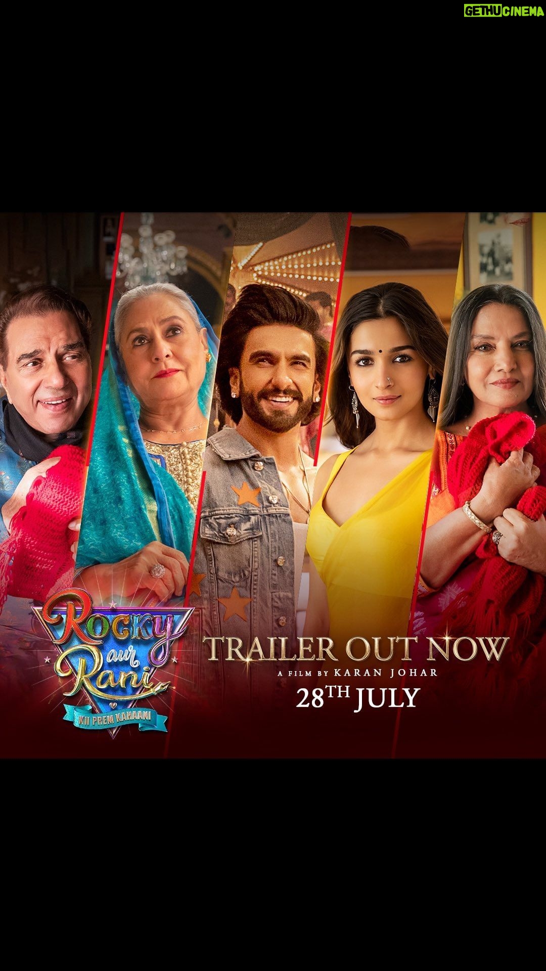 Ranveer Singh Instagram - Letβs βswitchβ this up a bit ! πΊπ½ππ» πππππ The trailer of #RockyAurRaniKiiPremKahaani is OUT NOW. #RRKPK @aapkadharam #JayaBachchan @azmishabana18 @aliaabhatt @totaroychoudhury @utterlychurni @kshiteejog #AamirBashir @namitdas @anjalidineshanand @karanjohar @apoorva1972 @ajit_andhare @_ishita_moitra_ @shashankkhaitan @gogoroy @somenmishra @ipritamofficial @amitabhbhattacharyaofficial @dharmamovies @viacom18studios @saregama_official