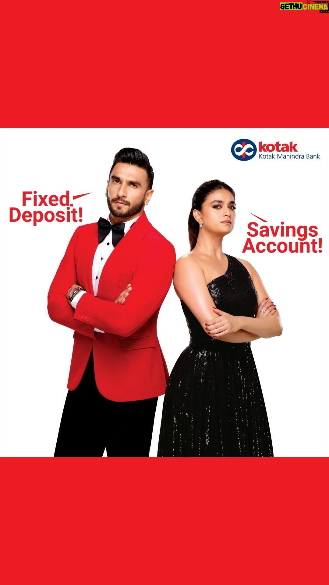 Ranveer Singh Instagram - Aakhir iss nok jhok mein jeet kiski hogi? Here’s an action-packed ad film like never before, watch till the end to find out what happens! 😉 @keerthysureshofficial #KotakMahindraBank #KotakActivMoney #FDWalaSavings #KotakSavingsAccount