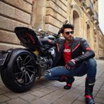 Ranveer Singh Instagram - Dare to be bold. Here's welcoming @ranveersingh to the world of @ducati at the launch of the Diavel V4! We are thrilled to announce him as our Ambassador and congratulate him as the first Diavel V4 of India heads to his garage! #DucatiXRanveer #DareToBeBold #DiavelV4