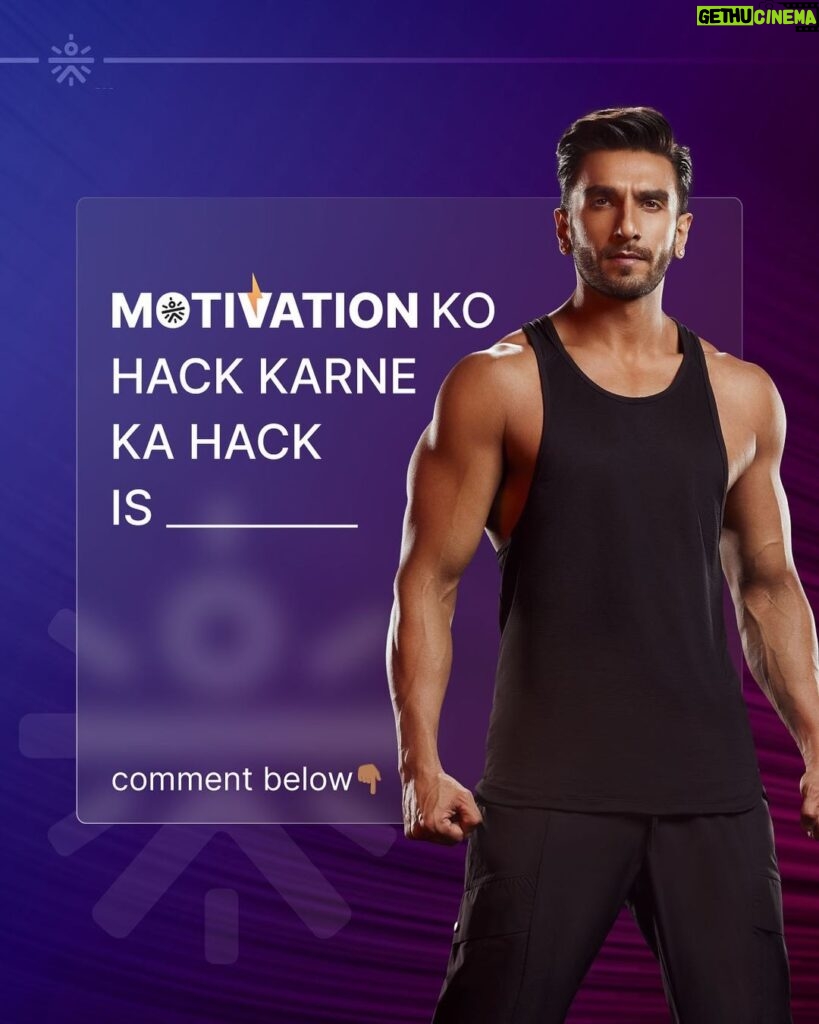 Ranveer Singh Instagram - Listening to your “Motivator-In-Chief” is a given! But, aur batao? #collab