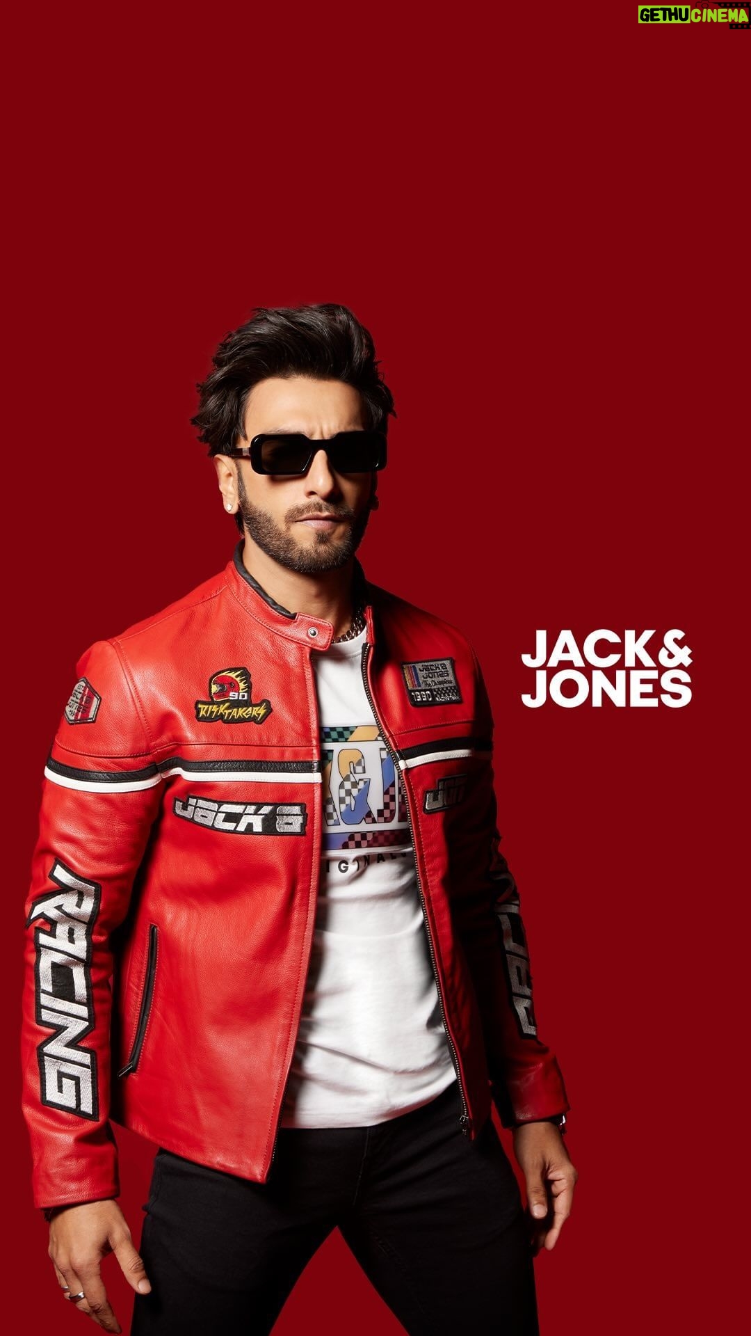 Ranveer Singh Instagram - Heat up the circuit! 🏁🔥 Urban Racers by JACK&JONES 🏎️ #DontHoldBack