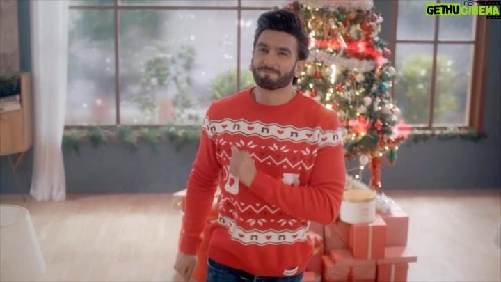Ranveer Singh Instagram - Nutella-filled joy is the perfect recipe for holiday cheer! Visit nutella.com, Bake, share, and win a festive Nutella Jumper that’s as heartwarming as your creations. #nutellawithlove #paidpartnership