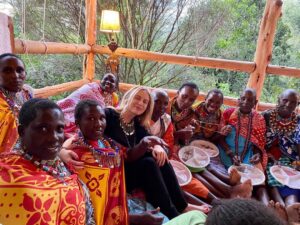 Raquelle Stevens Instagram - Spent the week in Kenya with @selenagomez & the most amazing team @wemovement. I will forever remember the beautiful people we met. I learned so much and was reminded that no matter where I am whether at home or anywhere in the world the greatest gift in life is being able to connect with people. I was again reminded that no matter where we live or what our background is we are all connected through our humanity. During one of our afternoons we had the opportunity to bead jewelry with a group of local mamas. Even though we didn’t speak the same language, we had the best time together and were able to connect through eye contact, smiles, laughter, and hugs. We also visited two of the WE schools. The secondary girls school and the WE college where we were moved by the stories we heard, and inspired by the intelligent, confident girls we got to spend time with. I learned that attending secondary school is a huge privilege with only 41% of girls attending. The girls we spoke with are so grateful for the opportunity to learn and we need to see this number increase. I will cherish these moments and all the other moments had during this past week. I leave remembering that we all want the same things. That is to be seen. To love and be loved. And to live in a world where we all have the access we need to achieve our dreams, build a life we are proud of, and to leave a better world for future generations. ❤️