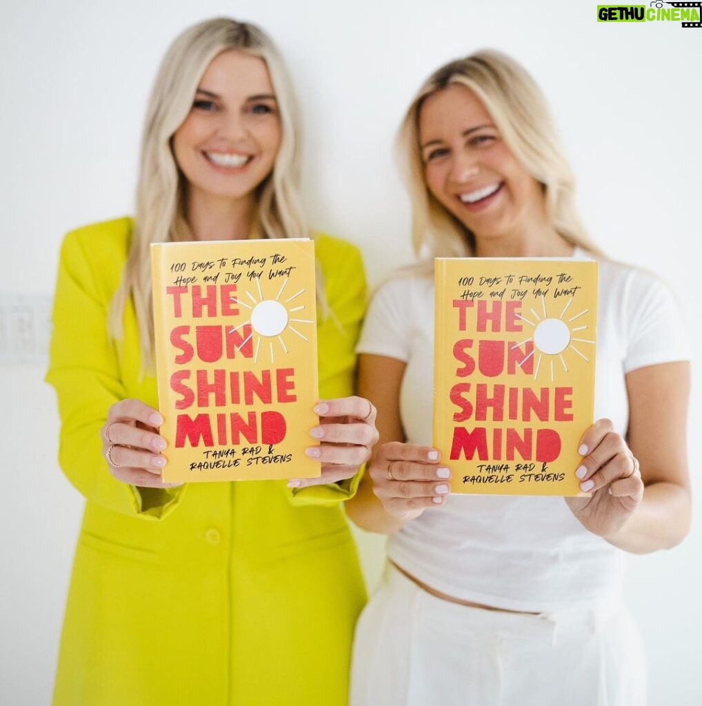 Raquelle Stevens Instagram - I am so excited to announce I have a book coming out with my amazing friend @tanyarad !! This past year we have put so much love and thought into our writing and I’m so grateful to see it all come to life. ☀️🙏🏻😭   We hope The Sunshine Mind becomes a best friend for you. We hope it brings you steadiness. We pray it restores hope in your heart in the places where you may have lost it. We pray that this book – and the sunshine mindset – creates a beautiful community of people who want to live life through hope-colored glasses.   Thank you so much @alliekingsley & to our publishing team @zondervan for being our partners in creating this! 📚🤗☀️   Pre-order available now - Link in bio. Book available Jan 31, 2023!!! 📸: Leanne Cantelon