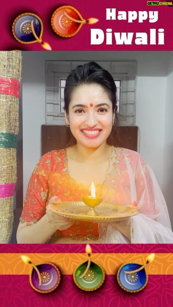 Rathika Rose Instagram - Wishing you a Diwali filled with love, laughter, and the sweetness of festive treats. ... COSTUME BY @aarushireddylabel DESIGNED BY @supriya.byreddy #rathikarose #diwali #happydiwali #biggboss7telugu #biggbosstelugu #bigbosstelugu #starmaa #festival #festivalvibes #traditional #teluguammayi #teluguactress