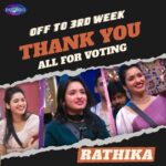 Rathika Rose Instagram – You are Safe Rathika !! 

We are getting used to hear this from our #kingnagarjuna sir. 😊😍

Yesss Our #rathika sailed through to 3rd week in style with all your love and support. 

Thank you everyone who showed your love and support to Rathika. 

#teamrathika #rathika #rathikarose #week3 #now #biggbosstelugu7 #thankyou #everyone #keepsupporting #lotsoflove #marured #thankyou /#note #loveyouall