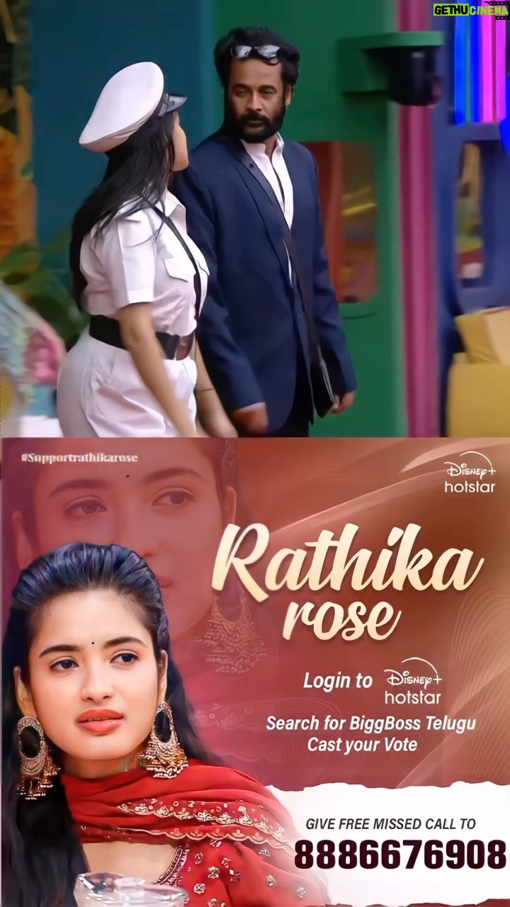 Rathika Rose Instagram - LAST DAY VOTING HOW TO VOTE👇🏻 Login to Disney plus hotstar * Search Biggboss Telugu 7 * Tap on vote * Cast 1 vote to RATHIKA ROSE * Give 1 missed call to 8886676908 #rathikarose #biggbosstelugu #bigbosstelugu #biggboss7telugu #biggbosstelugu2 #starmaa