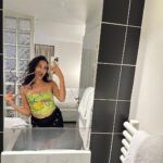 Raveena Aurora Instagram - week of mirror selfies around the world 😱 Ok let me journal and be feral and honest w u for a sec because it’s been a while since I did that . i went 2 Europe this week, and I was really resisting it because I was supposed to do vipassana at home instead (I’ve been tryna do it every month - it’s like 10 hours of meditation for a series of days) . It’s my birthday this week, a turn of a new decade .. I’ve been partly embracing it & finding myself in the happiest year of my life as I bloom & bloom into this loving loving gorgeous gorgeous joyful joyful creating creating being 🥳 🥳, and then there are parts of me that are scared and contending with growing older for the first time !! Partly bcus of how much stress is placed on a woman’s age as we grow , and this outdated stereotype that aging people only grow more out of touch, out of (capital’s !!!!!) function . It’s funny- I oscillate between feeling like a reflection of the beauty and nature around me, and then every now and then if I linger too long in the digital world I find myself questioning my features and wondering if I need to change , wondering if I’m doing enough . It’s such a sinking feeling and maybe it’s why I have to meditate such an insane amount 2 stay grounded amongst machines. Anyways so back to Europe. I was resistant and asked my angels why they wanted me to go . They led me to a Tibetan temple in London . I got to the temple and sat in the prayer room and I started to go into deep meditation, still a bit confused why I was led here . Something in me started counting all the buddhas on the wall - there were so many more than usual !! & then I counted 30 TO BE EXACT !!An early birthday gift from the angels. And then they told me - WHY ARE YOU QUESTIONING THE PERFECT ORDER OF THINGS ? They said- “we made the most beautiful, perfect, divine , free vessel for your soul and we have a divine plan for u- why are you holding onto your twenties, why are you resisting the perfect path forward ??” And then I got flashes of the next decade and it was SO bountiful. I saw my future babies, I saw all the success and abundance, I Saw myself only becoming more warm, beautiful, knowing , strong with age😍 London, United Kingdom