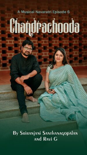 Ravi G Instagram - A Musical Navaratri 2022- Ep 6

Collab #6 Ft. Ravi G 

Sriranjani Santhanagopalan in collaboration with Ravi G presents 
"Chandrachooda” by Sri Purandara Dasa

Today, playback singer, star Ravi G and I are releasing a project very close to our hearts- a neo Carnatic spin on the classic Purandaradasa composition- "Chandra Chooda" in Raga Darbari Kanada. 
Ravi is a master, nay not jack, MASTER of all trades. He wears several hats and aces all of them- a singer, programmer, keyboardist, a Mridangam player- what can he not do? Extremely thrilled to have worked on this project with him. Hope you all enjoy as well! Do listen on earphones 🙏

PC: This song is a perfect road trip companion! 

Vocals: Sriranjani Santhanagopalan
Ravi G

Recording and musical arrangements 
Ravi G

Audio recorded at
Sound Creed Studios

Video recorded at 
Miththam, Thiruvidanthai

Mix and Master 
Ishit Kuberkar

Hair and Make up
@vivahammua

Videography and Editing 
Team Picturemakers 
Director - Praveen Padmanaban
Cinematographers - Manoj Muthu & Varun Dinesh 
Drone - Manikandan Kesavan 
Editor - Aravindh A
Production - Suriyakumar K