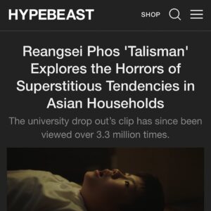 Reangsei Phos Instagram - had the pleasure of talking about my film talisman ✂️🧅🐈‍⬛ @hypebeast @vice @cbctoronto @thetorontostar