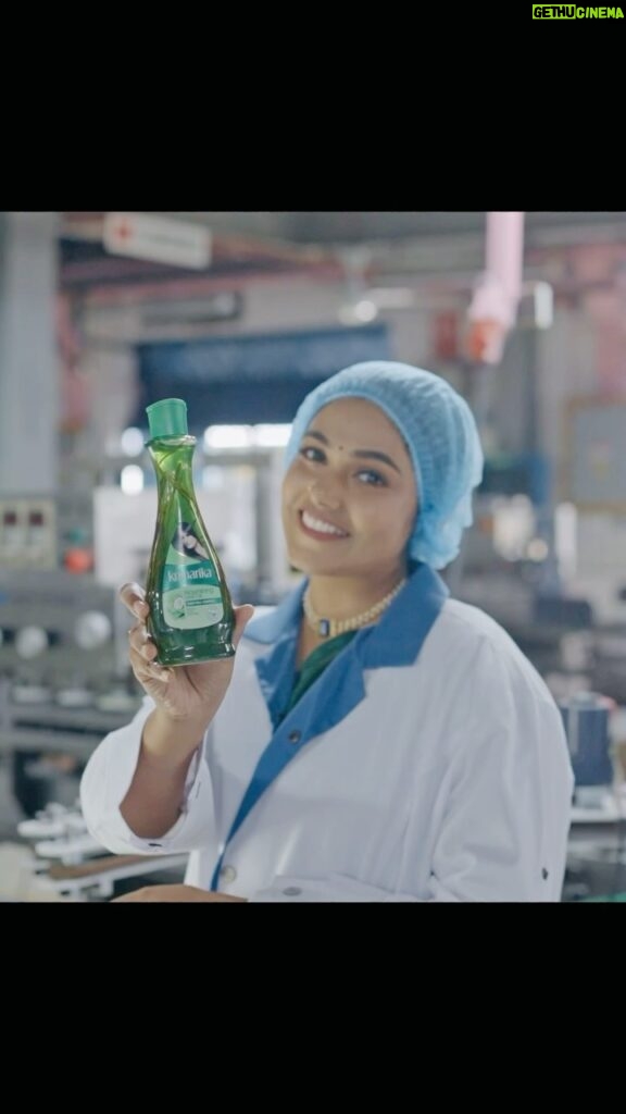 Rebecca Santhosh Instagram - Step behind the scenes with me at the Kumarika Hair Oil Factory in Sri Lanka. Kumarika hair oil is infused with natures best extracts to control hair fall. It’s a love story between my hair and Kumarika! 💖💇‍♀️ We can purchase this in Flipkart, Amazon and www.haeal.com #Kumarikahairoil #KumarikaExperience #KumarikaMagic #HaircareAdventure