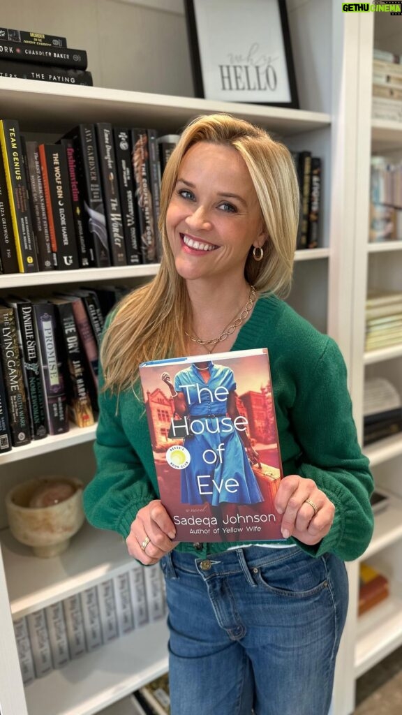 Reese Witherspoon Instagram - Our February @ReesesBookClub Pick is #TheHouseOfEve by @SadeqaSays! Set in the 1950s, this unforgettable story follows Ruby who dreams of being the first in her family to attend college, but her first love may derail her plans. And Eleanor who marries into one of DC’s elite wealthy Black families but struggles to have a baby—the thing she wants most. Their lives collide in the most unexpected way… let me know when you find out how!!! Join us at #ReesesBookClub to discuss all month long!