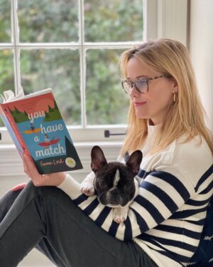 Reese Witherspoon Instagram - #NationalLoveYourPetDay, aka just a normal day in my life... thankful for my furry friends 🥰🐾