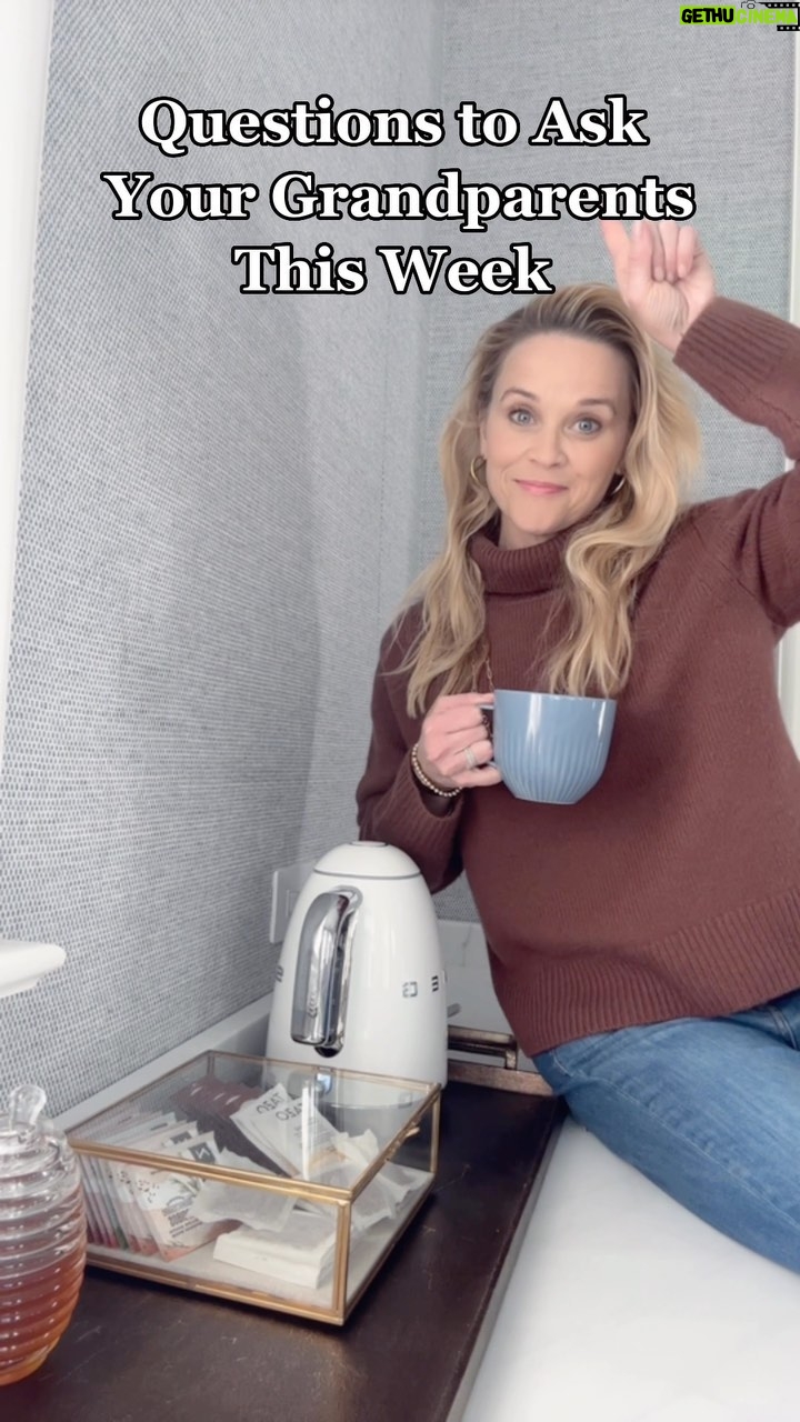 Reese Witherspoon Instagram - Because grandparents have the best stories 🥰