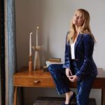 Reese Witherspoon Instagram - It’s sparkly holiday fit time y’all!!! This @draperjames velvet pantsuit is BACK this year with a festive update: sequin pants ✨✨✨ Shop more fun looks and the full holiday collection now at the link in bio! It’s almost the most wonderful time of year… 🎶: @mariahcarey