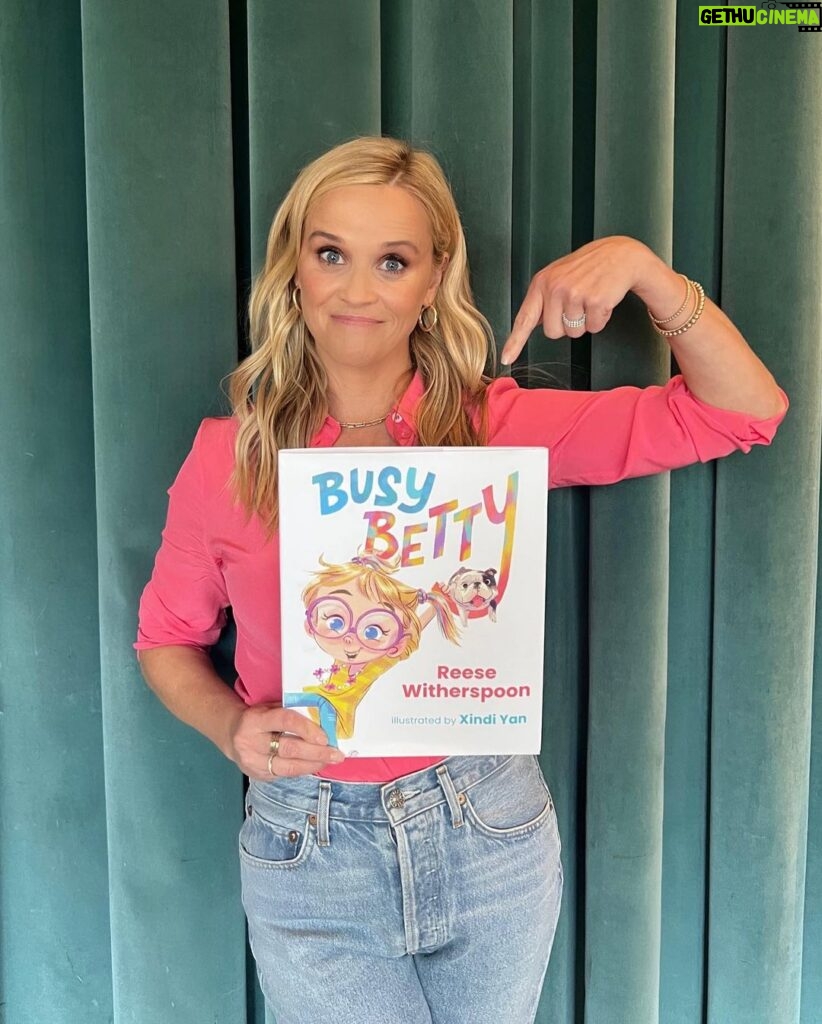 Reese Witherspoon Instagram - I cannot thank you all enough for your love and support of Busy Betty! 💖 Getting to talk to moms / dads / grandmas and all caregivers about the BUSY brain kids in their life has been so WONDERFUL! 🌟🤸🏼‍♀️😍 Busy Betty is available at the link in my bio