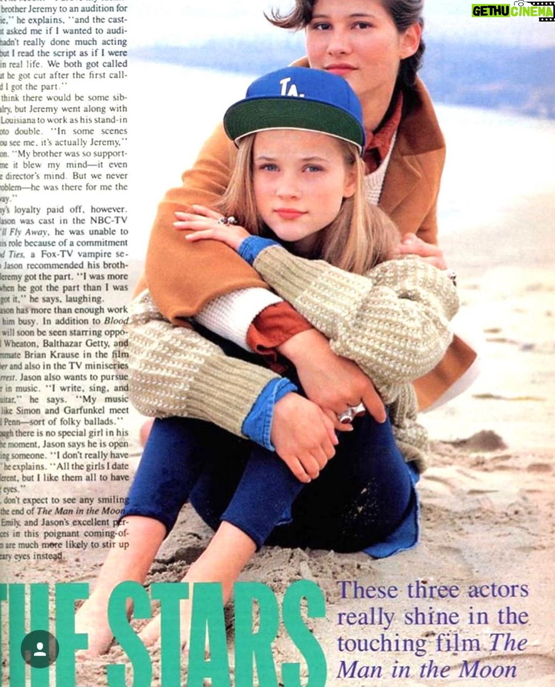 Reese Witherspoon Instagram - Throwback to my very first photo shoot ever for Seventeen magazine 🤩🫶🏼 I can’t believe I found this photo. I remember thinking I was going to pass out from excitement, because all I ever wanted was to be in Seventeen magazine. I had no idea where this journey would take me. A reminder to keep going because you never know what’s next! 💖 *shout out to my co-star Emily Warfield from Man in the Moon 💓