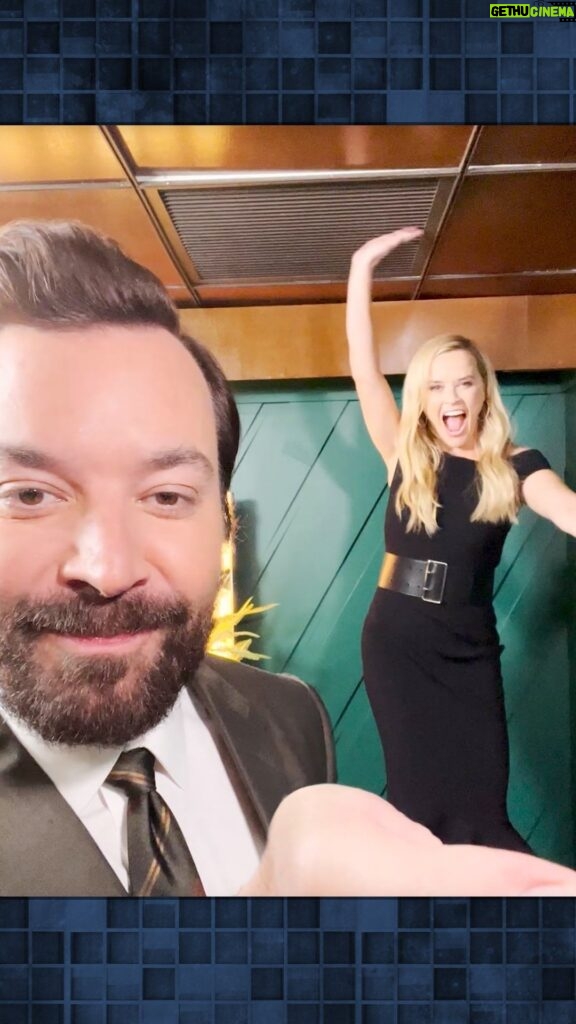 Reese Witherspoon Instagram - Now somebody, anybody, everybody scream… @reesewitherspoon is here tonight! #FallonTonight The Tonight Show Starring Jimmy Fallon