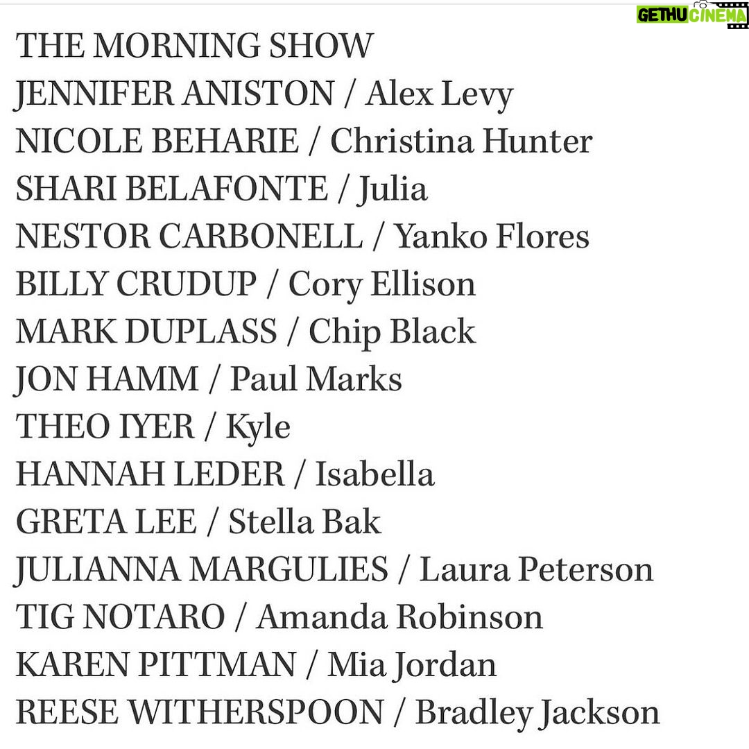 Reese Witherspoon Instagram - So proud of this Amazing cast of @themorningshow nominated for Best Cast in a Dramatic Series @sagawards ! π«π€©π I'm so lucky and grateful to work with the most talented actors who work so hard to make our storylines come alive. Can't wait to celebrate with you all! π₯