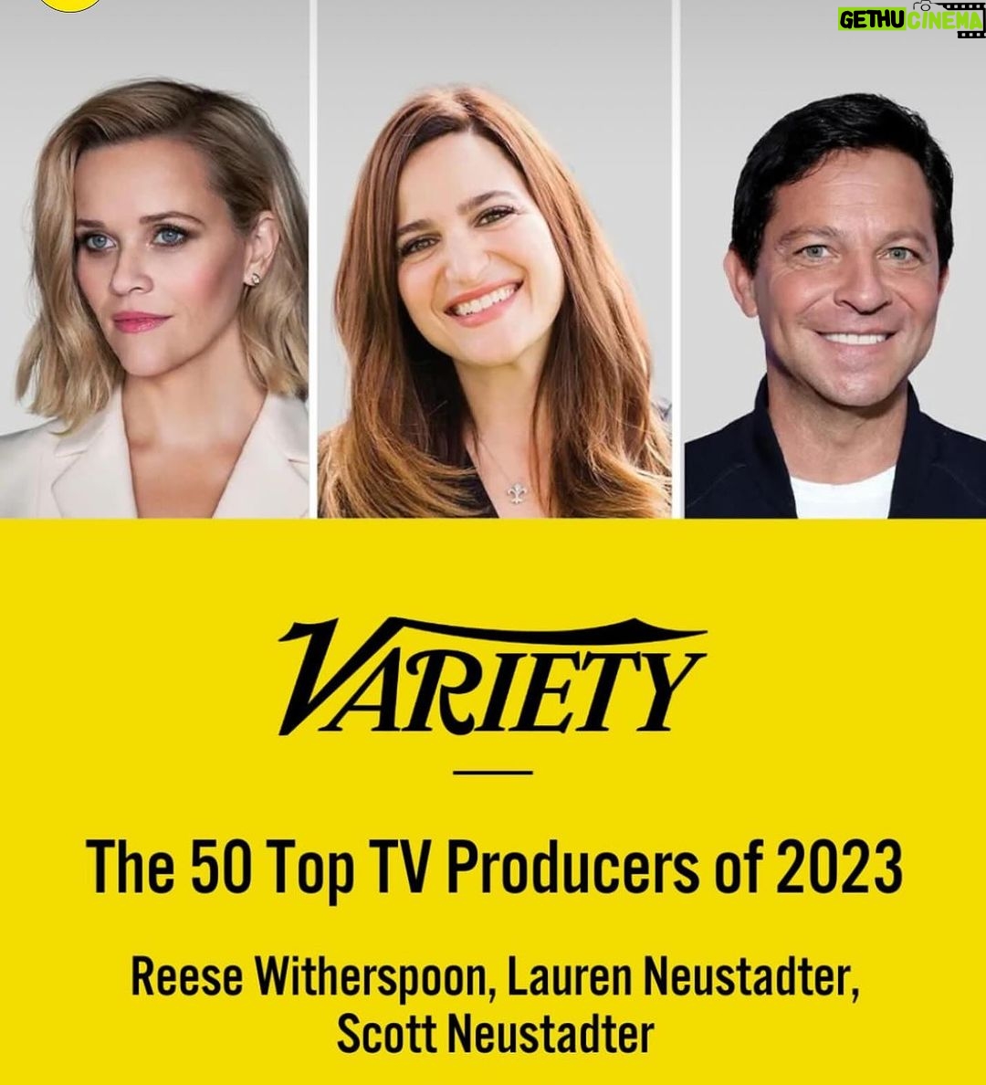 Reese Witherspoon Instagram - Thank you @variety for including us in this incredible list of producers π€© Every show is an opportunity to connect and create with fellow filmmakers .. and have fun making great TV ! So grateful for the partnership with this wonderful duo @laurenneu @scottneu π«ππ₯and thank you to all the talented people who come along to join us ! @daisyjonesandthesix