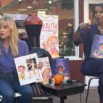 Reese Witherspoon Instagram - What an Amazing Busy Betty & The Circus Surprise reading with the cutest little readers @dieselbookstore!! It brings me SO much joy to read to Little Kids ..they ask the funniest questions 🤭 AND I got to share the stage with the incredible @rodaworld and her adorable book, Etta Extraordinaire 💫 💖 Everyone check it out! Betty and Etta had the BEST playdate 😉