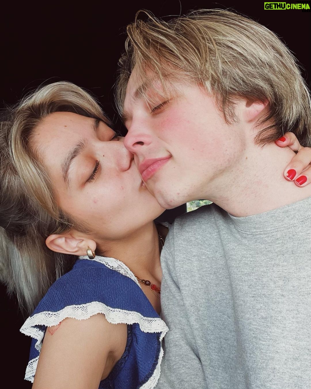 Reid Miller - 0.9K Likes - My heart walks outside of my body.
She holds my hand through life.
Her kisses heal my wounds and tend to the scars.
Her light brightens the darkest nights.
The stars in her eyes tease a universe I float adrift in, happily, peacefully, forever.
#iloveyou #isthisapoem
