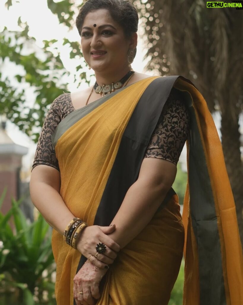 Rekha Krishnappa Instagram - Happy saree day 💓 My happy attire 💓 Always happy to wear a saree.💓 Saree is one attire which can be worn in different ways . 💓 Celebration for a saree is a must 💓 A day for saree #sareeday 💓 #sareelove #sareeday #sareecollection #sareedesigens #loveforsaree