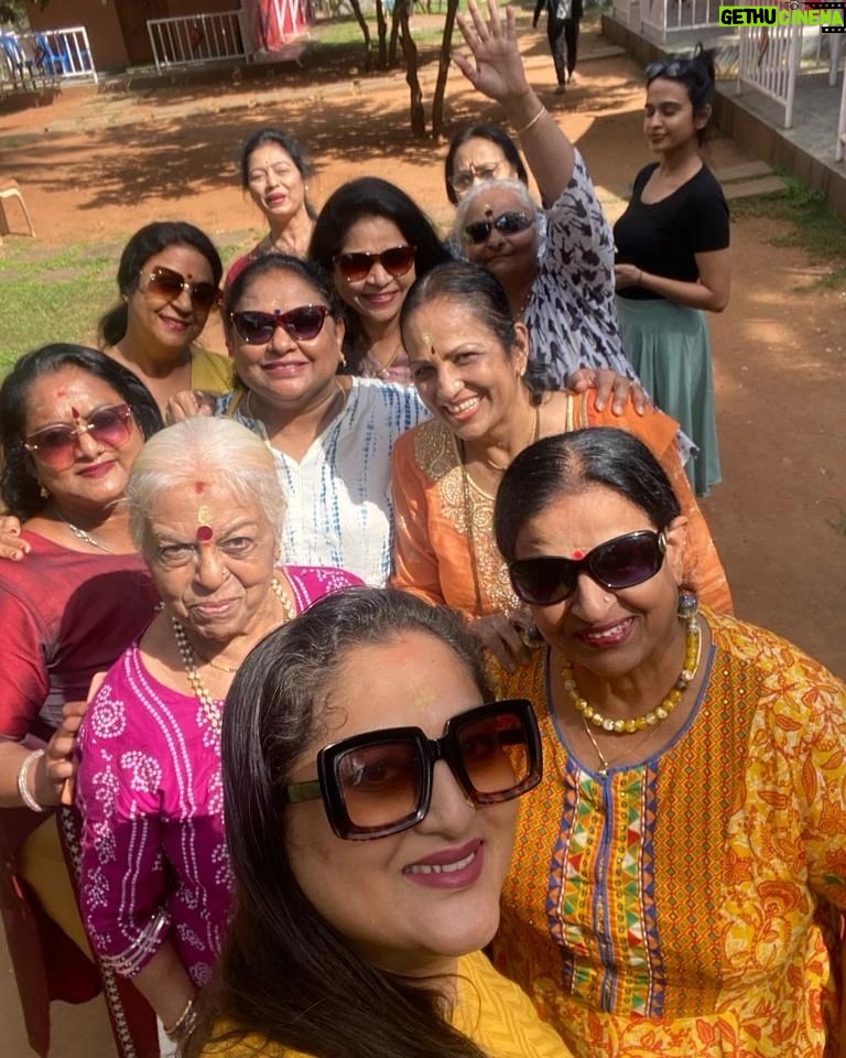 Rekha Krishnappa Instagram - Age doesn't matter to enjoy life.. @veenaabalaaji @radharamachandra @sihigeetha @sudha_narasimharaju @damayanthi_nagaraj @priyakesare25 @prameelasubramanya @asharaninageshofficial @malati.sirdeshpande @pushpaswamy1953 Thank you for hosting us .. it was a great experience @thegariresorts #gariresorts #friendsforever #friendshipgoals #friends #happiness #artistelife The Gari Resorts