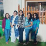 Rekha Krishnappa Instagram - We had all the preparations to celebrate for India but unfortunately Australia got it .. Anyways was very happy to watch cricket and having a good lunch with family.... Thanks @roopabhattacharjee For hosting Bengali lunch , we enjoyed the food... much love to Jiju and kids😘😘 Meets I loved your cocktail 🍸 We missed you @saahithyashetty_ ❤️ #familytime #familyfun #familymeals #familylove Bangalore, India