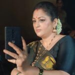 Rekha Krishnappa Instagram - Black is mixed of all the colours , that's why it looks so beautiful ❤️ #blackdress #sareelove #sareecollection #sareefashion #sarees #blacksaree Bangalore, India