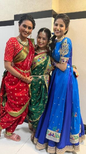 Reshma Shinde Instagram - ❤️💚💙
 .
#1_se_bhale_2_se_bhale_3
@divyasubhash_official