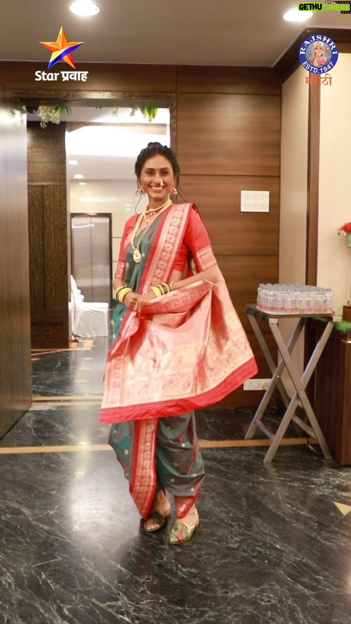 Reshma Shinde Instagram - राजश्री मराठी आणि स्टार प्रवाहकडून यंदाच्या श्रावणात खास भेट!♥️ सादर करत आहोत ‘चला खेळूया मंगळागौर’ लवकरच..... @star_pravah @rajshrimarathi 📍Location : @hoteltiptopplaza @tiptopmithaiwala.social #मंगळागौर | #Manglagaur #starparavah #चलाखेळूयामंगळागौर | #ChalaKheluyaMangalagaur