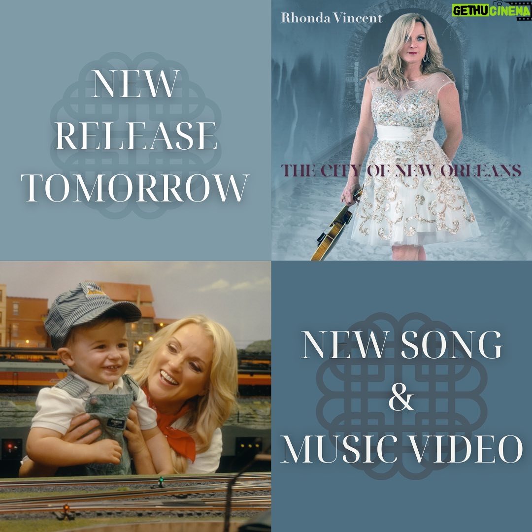 Rhonda Vincent Instagram - M I D N I G H T ! Check out my new arrangement of “City of New Orleans” and the MUSIC VIDEO! They release tonight at midnight!! Who is excited?!