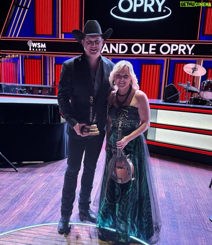 Rhonda Vincent Instagram - Congrats to @jonpardi on becoming the newest member of the @opry !! Grand Ole Opry