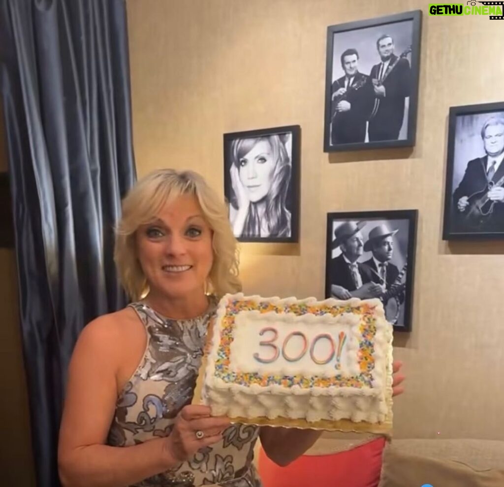 Rhonda Vincent Instagram - Celebrating 300 appearances on the Grand Ole @opry ! Thank you so much!! Love it every time I get to perform on that stage!! Grand Ole Opry