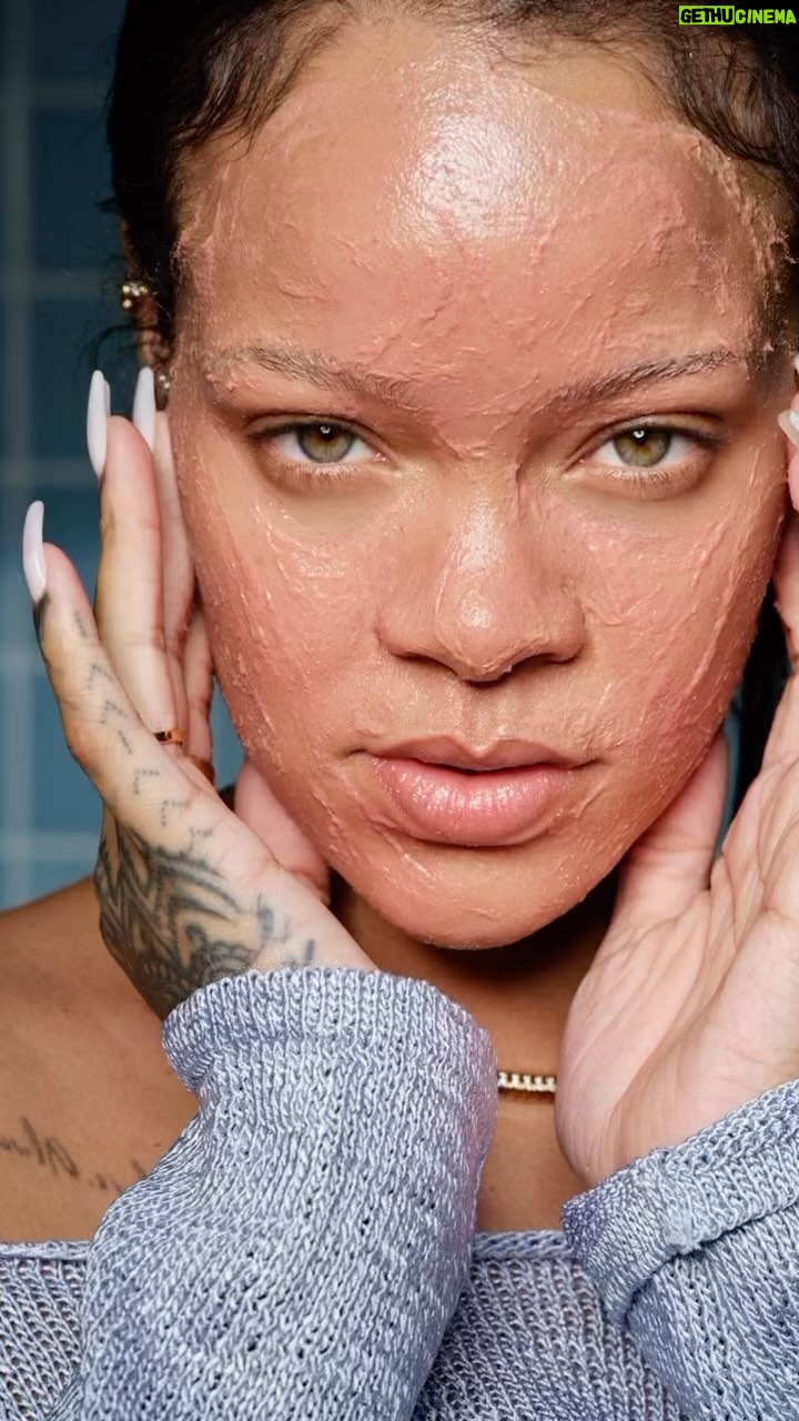 Rihanna Instagram - for baby bottom smooth skin….get into this brand new #CHERRYDUB scrub, 1 for face and 1 for bodyyy 🍒😶🌫️ it gently polishes skin & creates a more luminous complexion. available now at sephora.com + fentyskin.com before it hits stores officially on 6/9