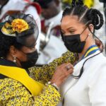 Rihanna Instagram - My very first #NationalHeroesDay as a National Hero of my country Barbados! 🇧🇧🇧🇧🇧🇧 What an absolute honor to be amongst such great men and women who have come before me and held this title in commitment to our nation! I will forever cherish these memories and continue to represent the Bajan people and my home Barbados to the fullest!! Love and gratitude to both The Prime Minister, The Honorable Mia Amor Mottley and our President, Her Excellency The Most Honorable Dame Sandra Mason for trusting me with this honor! 📸 by: @sandypitt , @iamcharliepitt