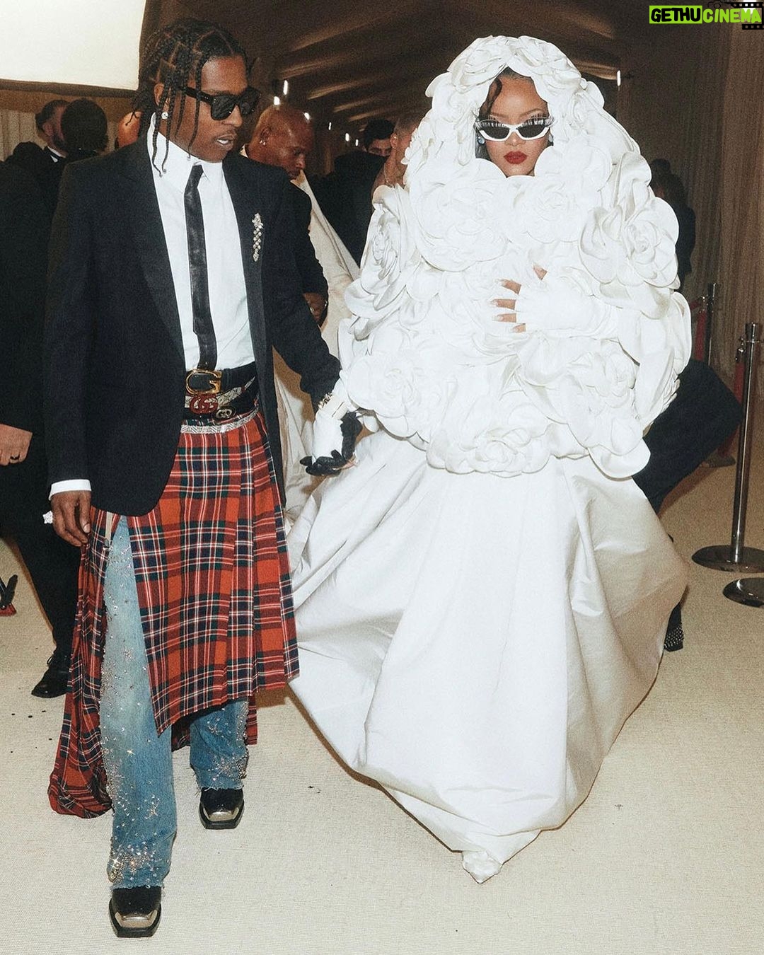 Rihanna Instagram - shout outz 2 the bridal party….here come de bride #idoKARL #METgala2023