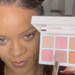 Rihanna Instagram – 3 looks based off 3 iconic @fentybeauty gloss bomb shades #FENTYGLOW #FU$$Y #HOTCHOCOLIT 💋💋💋 

pick up these holiday drops now at fentybeauty.com @sephora @bootsuk @harveynichols