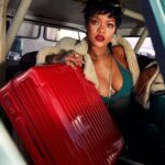 Rihanna Instagram - never still. @rimowa #RIMOWA