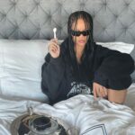 Rihanna Instagram - how I woke up after #FENTYPARFUM sold out this morning!!!
