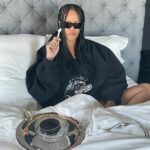 Rihanna Instagram - how I woke up after #FENTYPARFUM sold out this morning!!!