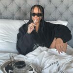Rihanna Instagram - how I woke up after #FENTYPARFUM sold out this morning!!!