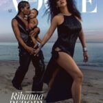Rihanna Instagram - 🥰 @britishvogue march 2023 issue Photographed by @InezAndVinoodh and styled by @Edward_Enninful, with @asaprocky and baby’s stylist @Henson, words by @GilesHattersley, hair by @YusefHairNYC, haircare by @NaphiisBeautifulHair, make-up by #KanakoTakase using @fentybeauty, nails by @KimmieKyees, Vogue entertainment director-at-large @JillDemling, set design by @JillCNicholls and production by @Brachfeld_, with thanks to @theledecompany, Vivi Nevo and Bert Hedaya.