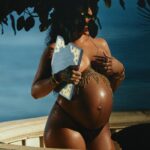 Rihanna Instagram - here’s a little series I call “Rub on ya titties” in honor of my first pregnancy, embracing motherhood like a g, and the magic that this body made! Baby RZA… he in there not having a clue how nuts his mama is, or how obsessed he was bout to make me #maternityshoot2022 #tobecontinued