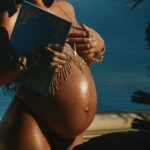 Rihanna Instagram – here’s a little series I call 
“Rub on ya titties”

 in honor of my first pregnancy, embracing motherhood like a g, and the magic that this body made! Baby RZA… he in there not having a clue how nuts his mama is, or how obsessed he was bout to make me
#maternityshoot2022 #tobecontinued