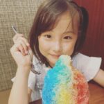 Ririsa Miyazaki Instagram - 今日は、とーっても暑かったです！！ ぽかぽか生放送の後かき氷を食べました🍧 #熱中症にご注意を
