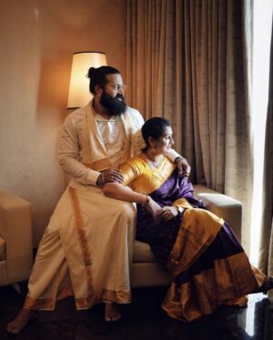 Rishab Shetty Instagram - Creating a gallery of love through every family-filled moment✨ 
PC: @vijethphotography