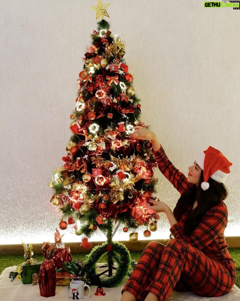 Ritika Badiani Instagram - We Wish You A Merry Christmas 🎄🎁❤ #RitsBadiani #RitikaBadiani #Richy #MerryChristmas #ChristmasTree #Dog #Santa