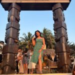 Riya Dey Instagram - Sunset along the beach in Goa is a magical emotion 🌅 🏝️🤩 #swipeleft ⬅️ #suddenplan #suddentrip #suddenplansarethebest❤️ #sunset #beach #magichour #magical #sky #nature #beautiful #ootd #giftedbyspecialone #christmastrip2023 #vacation #goa #positivity #positivevibes #winter #hellodecember #love #live #laugh #loveyourself #actress #riyadey Mayan Beach Club